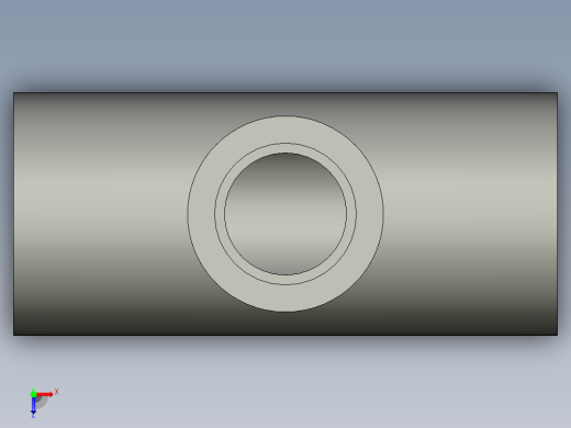 船舶管路系统SeaCor_Molded_ReducingTee_SxSxS_37J101101_0.75in x 0.5in俯视缩略图