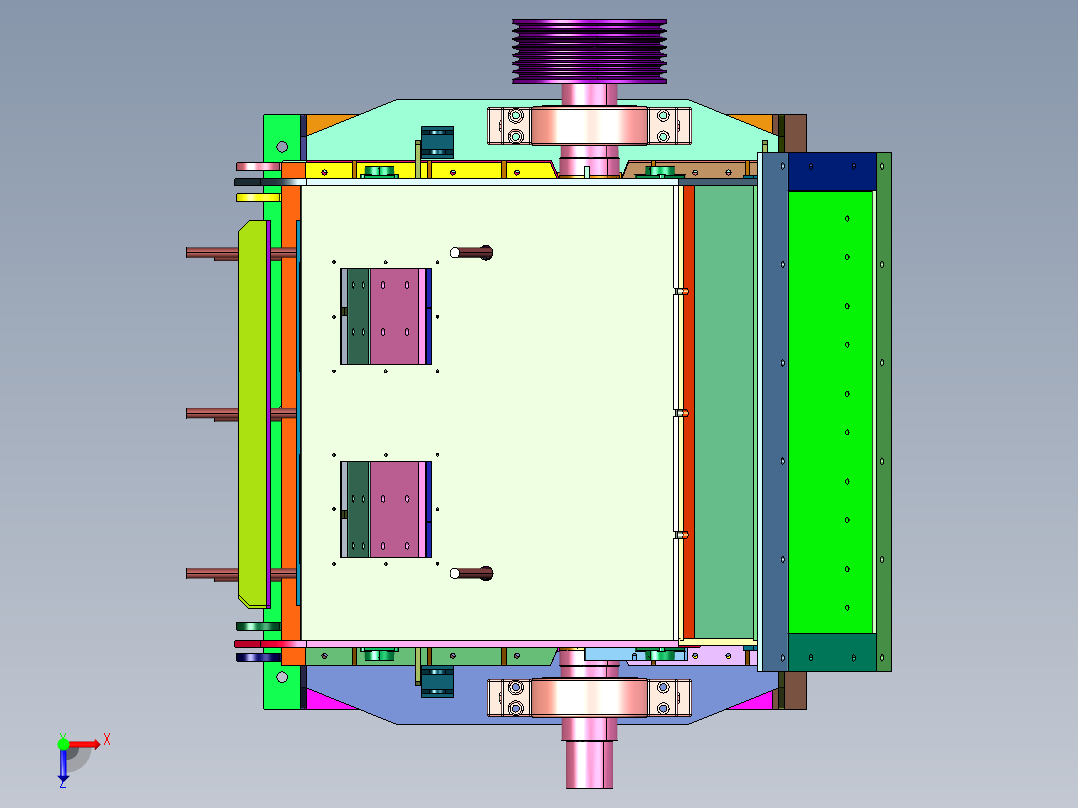 石灰石建筑混凝土粉碎机俯视图
