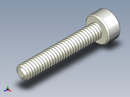 M2 x 0.4mm Thread 12mm LONG SOCKET HEAD CAP SCREW.IGS