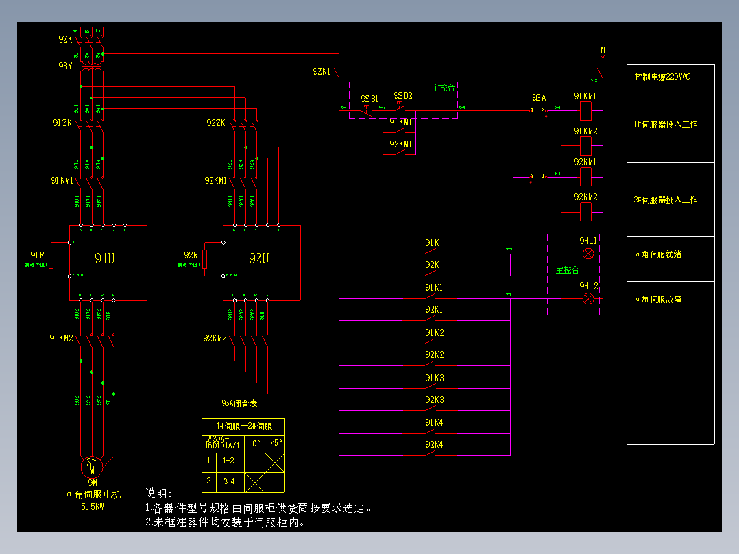 α角伺服器原理图