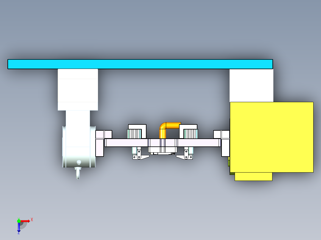 ZX550-笔记本CNC工装夹具三维模型CNC3-0516俯视图