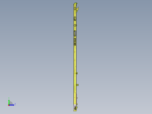 包胶金属电脑外壳KB框落料程序模型左视缩略图
