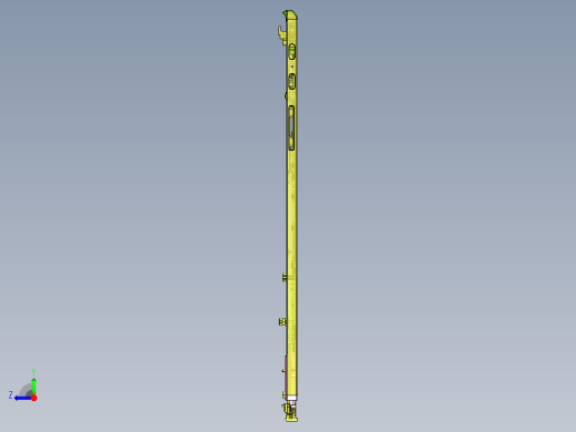 包胶金属电脑外壳KB框落料程序模型右视缩略图