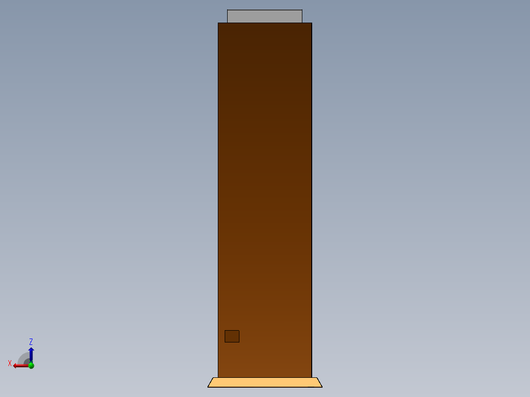电控柜、立式AED除颤器站体后视图