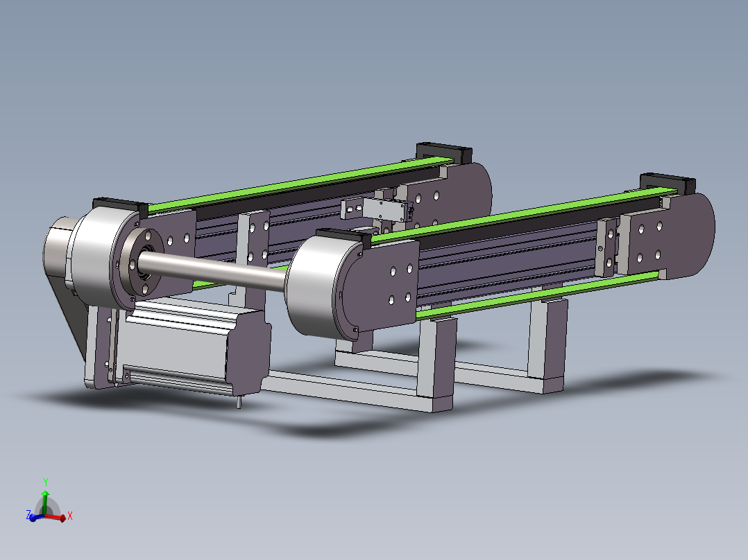 0.75米0.25米双带输送机构