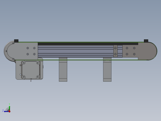 0.75米0.25米双带输送机构右视缩略图
