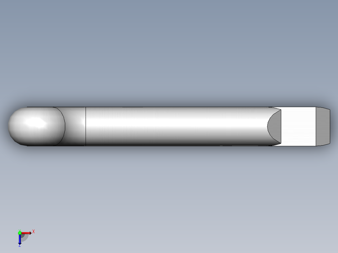 GB／T91-2000 开口销B型2×10俯视图