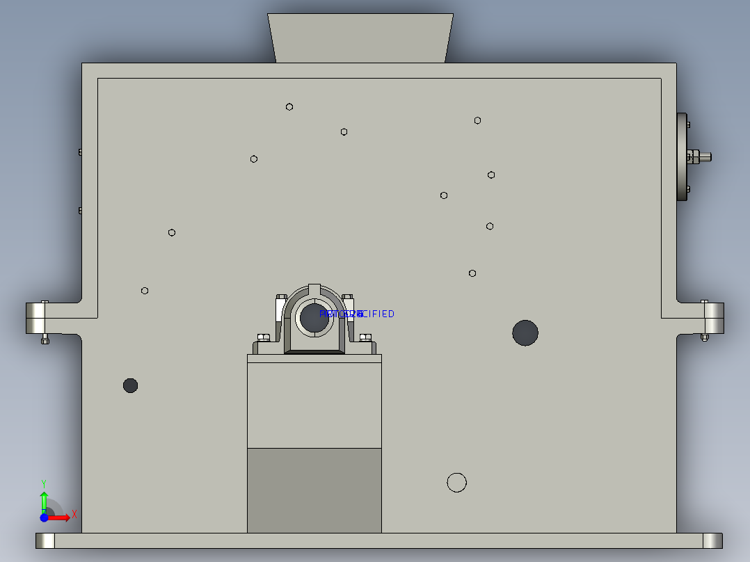 锤式破碎机毕业设计前视图