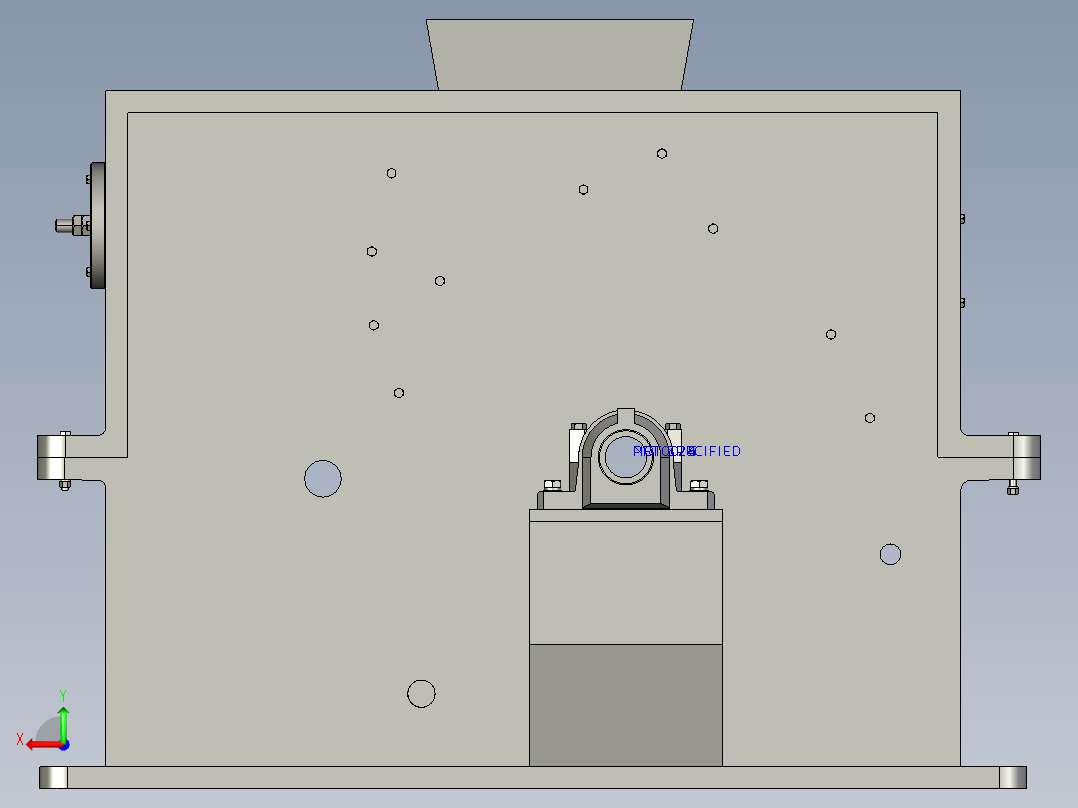 锤式破碎机毕业设计后视图