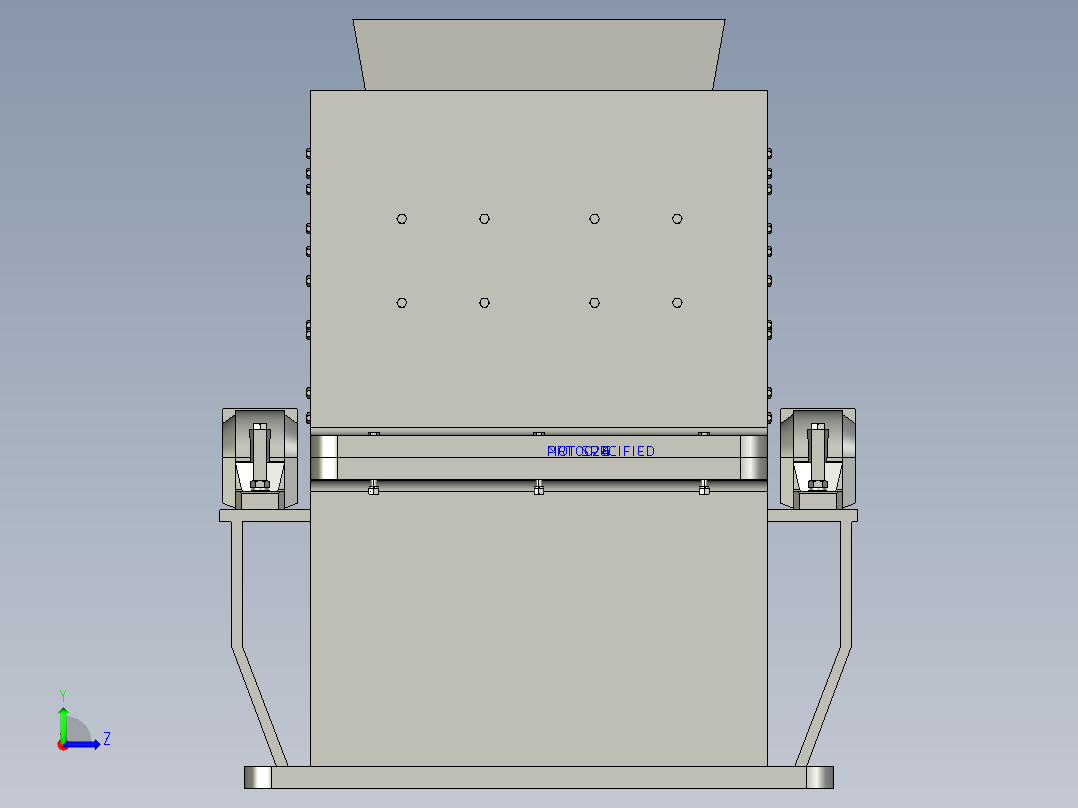 锤式破碎机毕业设计左视图