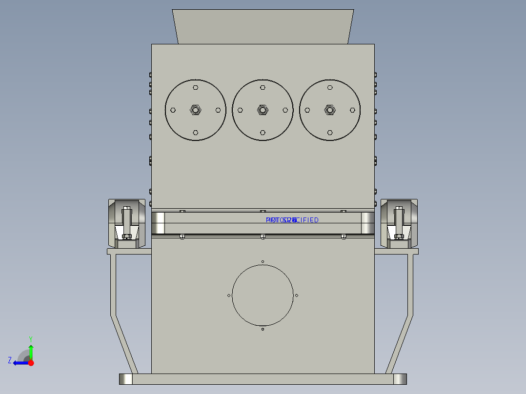 锤式破碎机毕业设计右视图