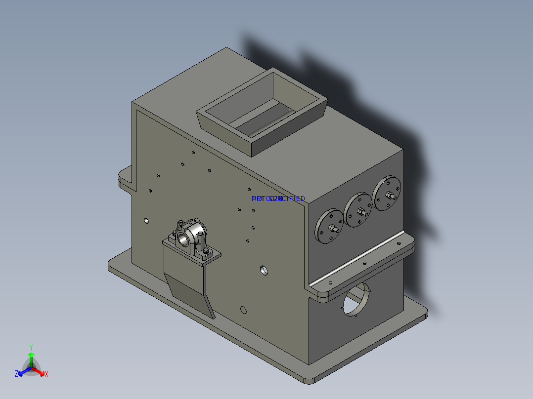 锤式破碎机毕业设计正等轴测图