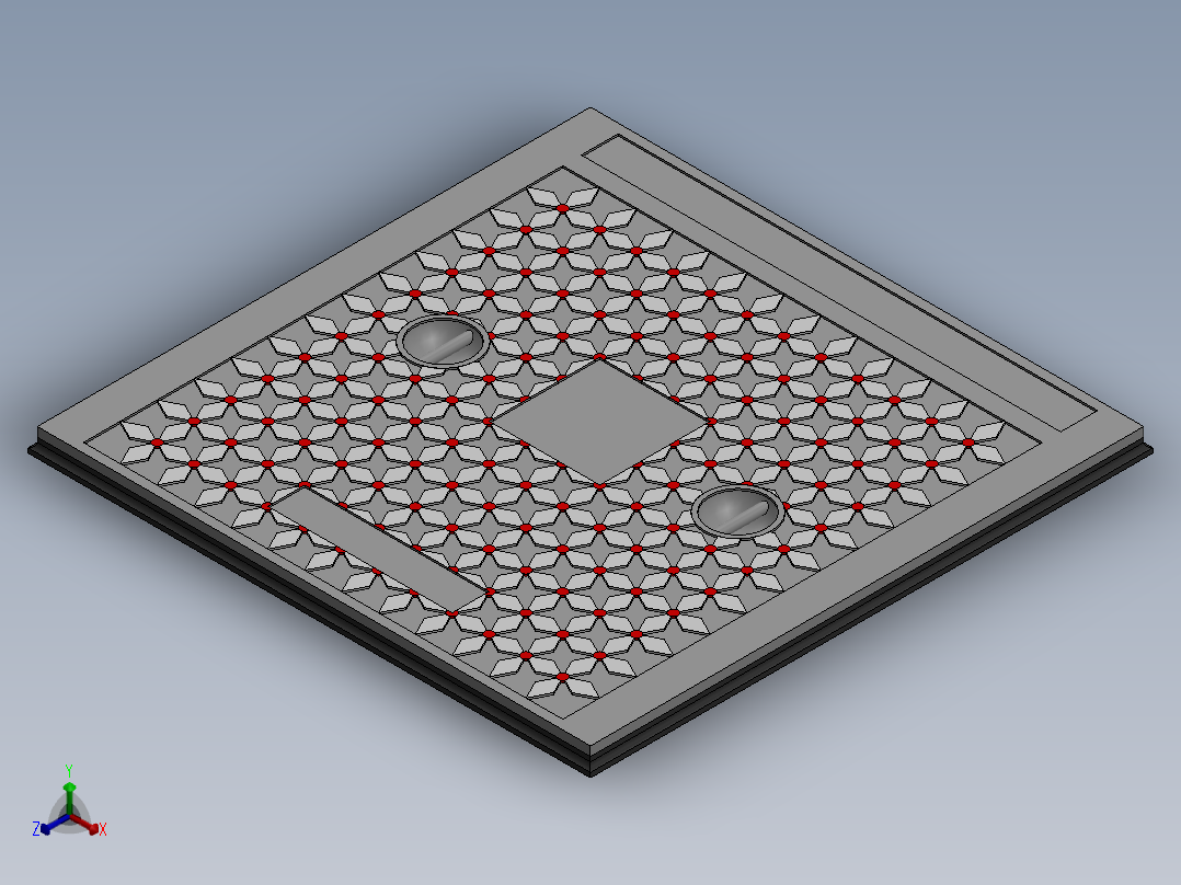 人孔inspection-manhole-cover-and-base-1 1 SW正等轴测图