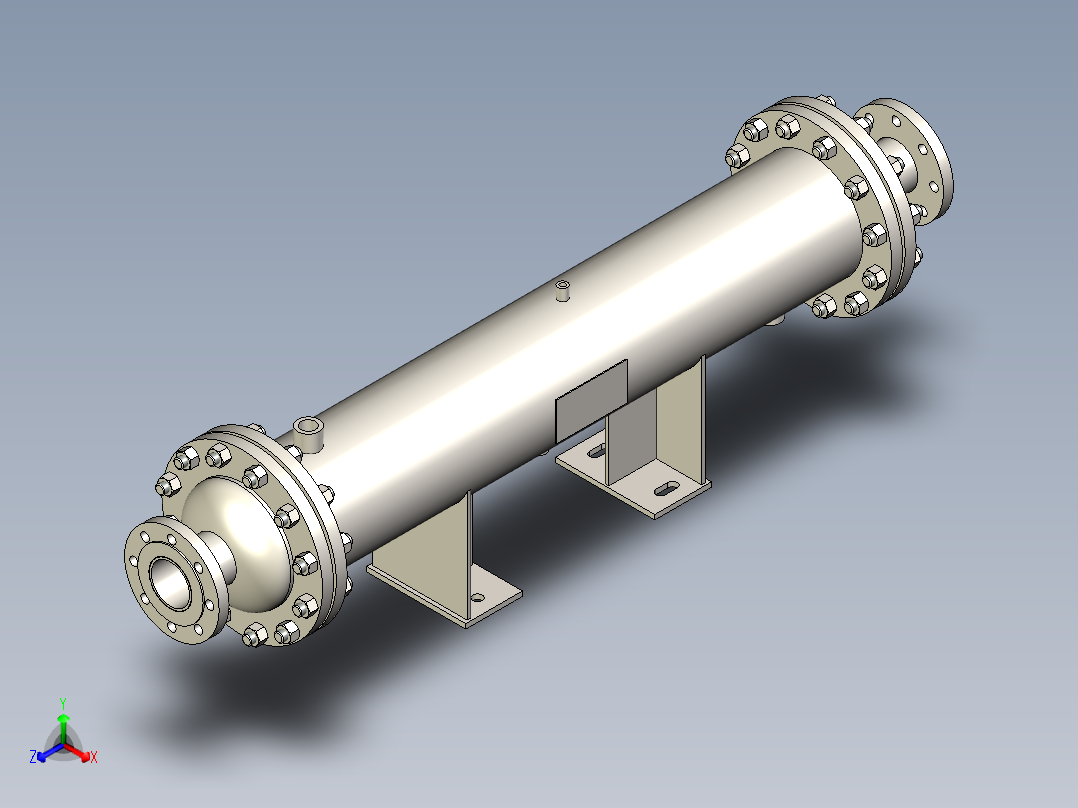气体冷却器 219x900-DN80主视图