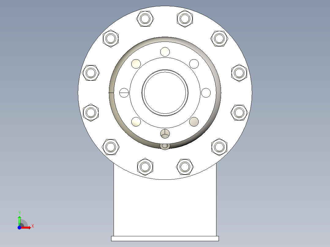 气体冷却器 219x900-DN80前视图