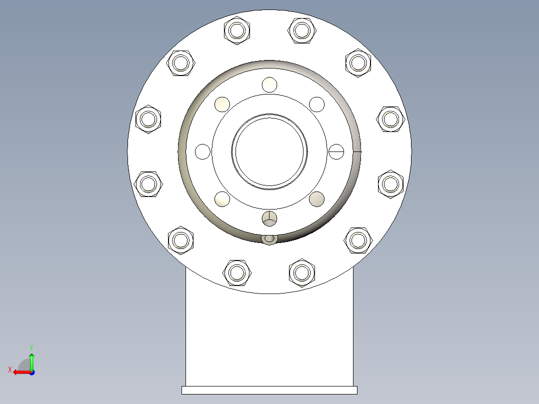 气体冷却器 219x900-DN80后视图