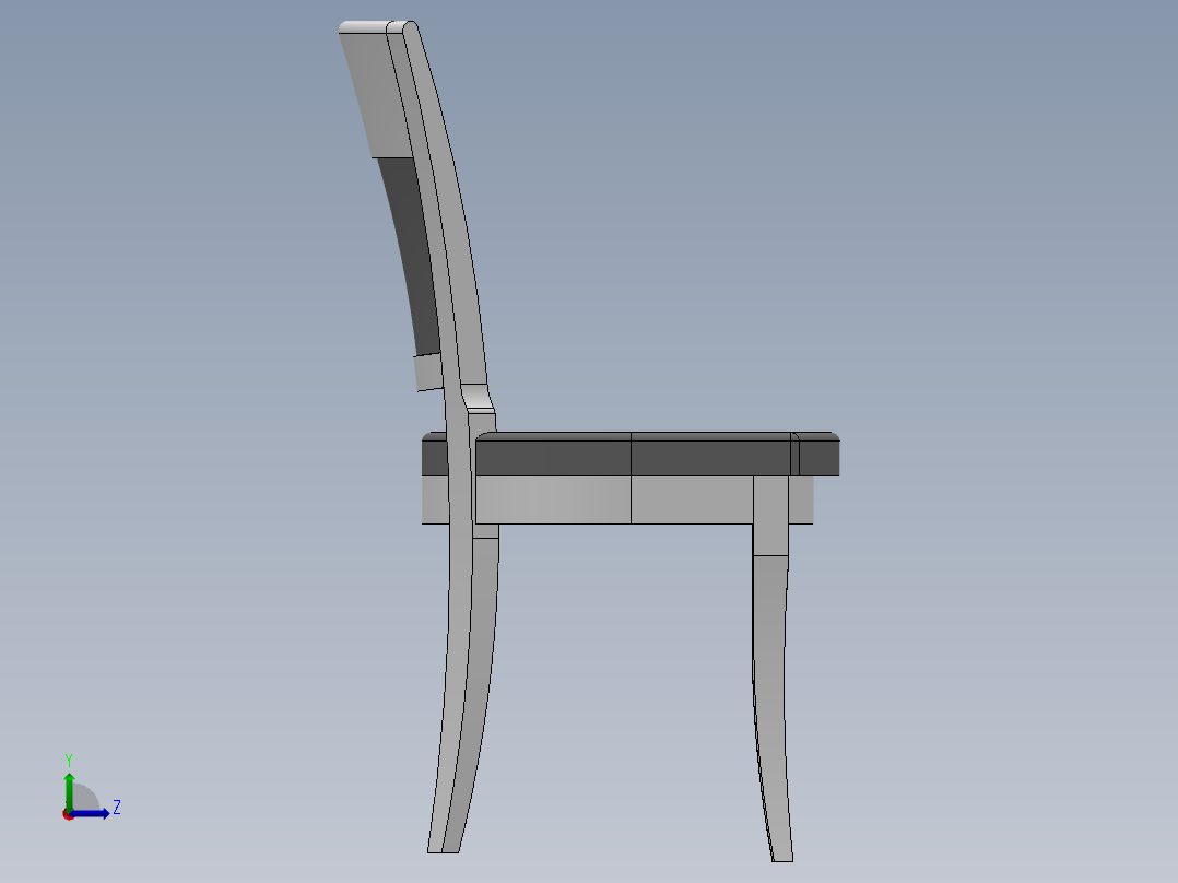 A2004966-木椅左视图