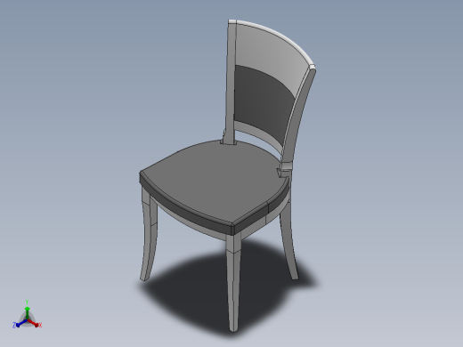 A2004966-木椅正等轴测缩略图