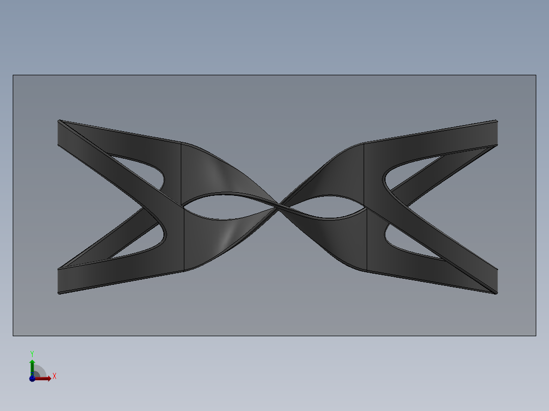 电脑桌(12)前视图