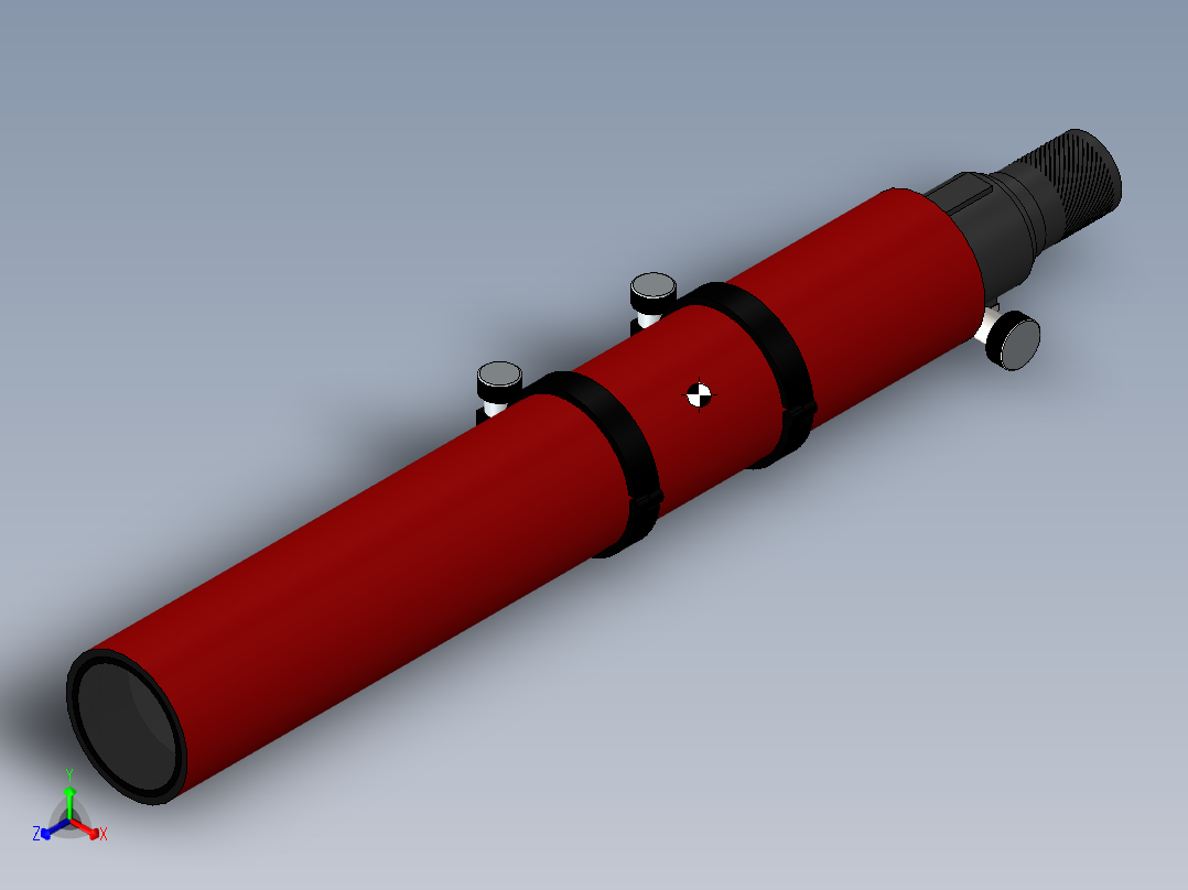 望远镜正等轴测图