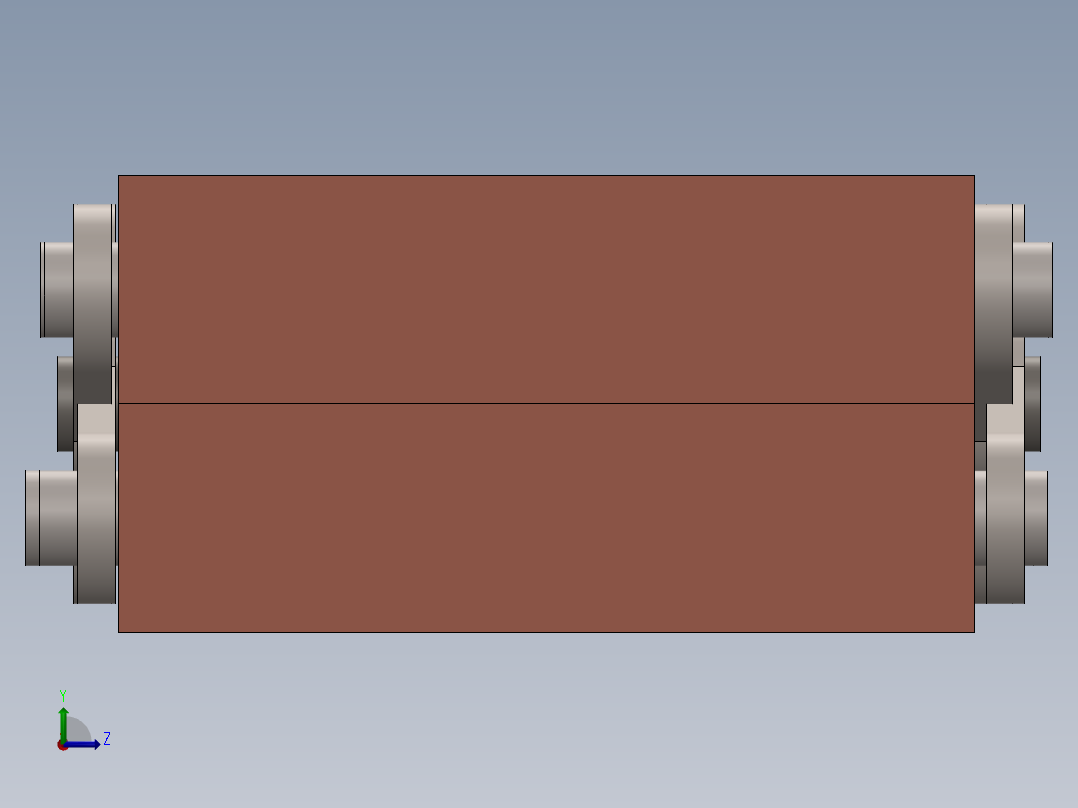 剪式升降台左视图
