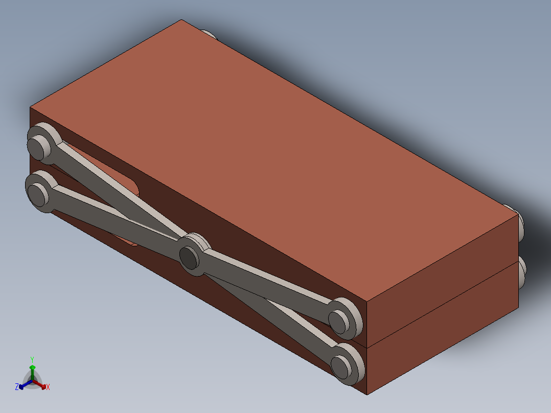剪式升降台正等轴测图