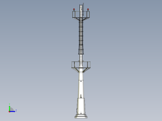 A2004998-自立式烟囱 直径 350左视缩略图