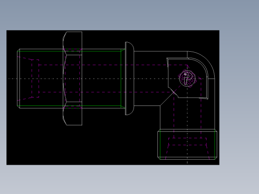 PARKER管接头EO Bulkhead elbow WSV14SOMD71(16)_back
