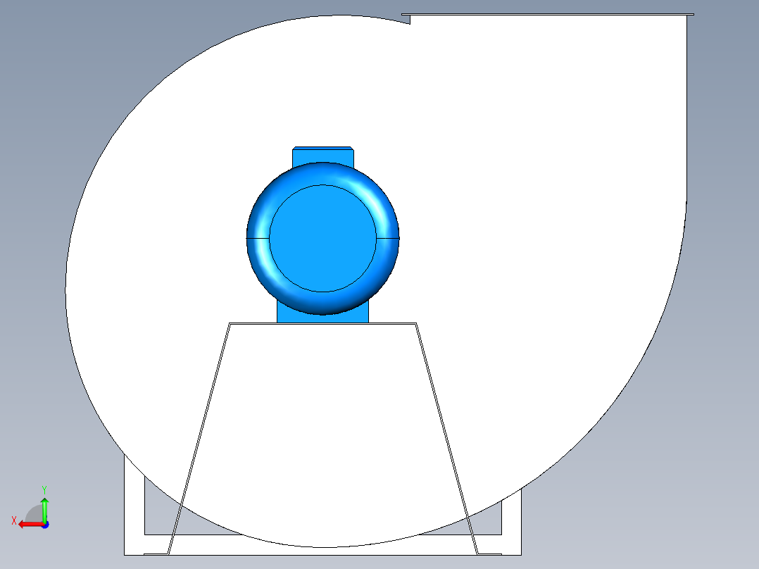 离心风机1000-4T-50后视图