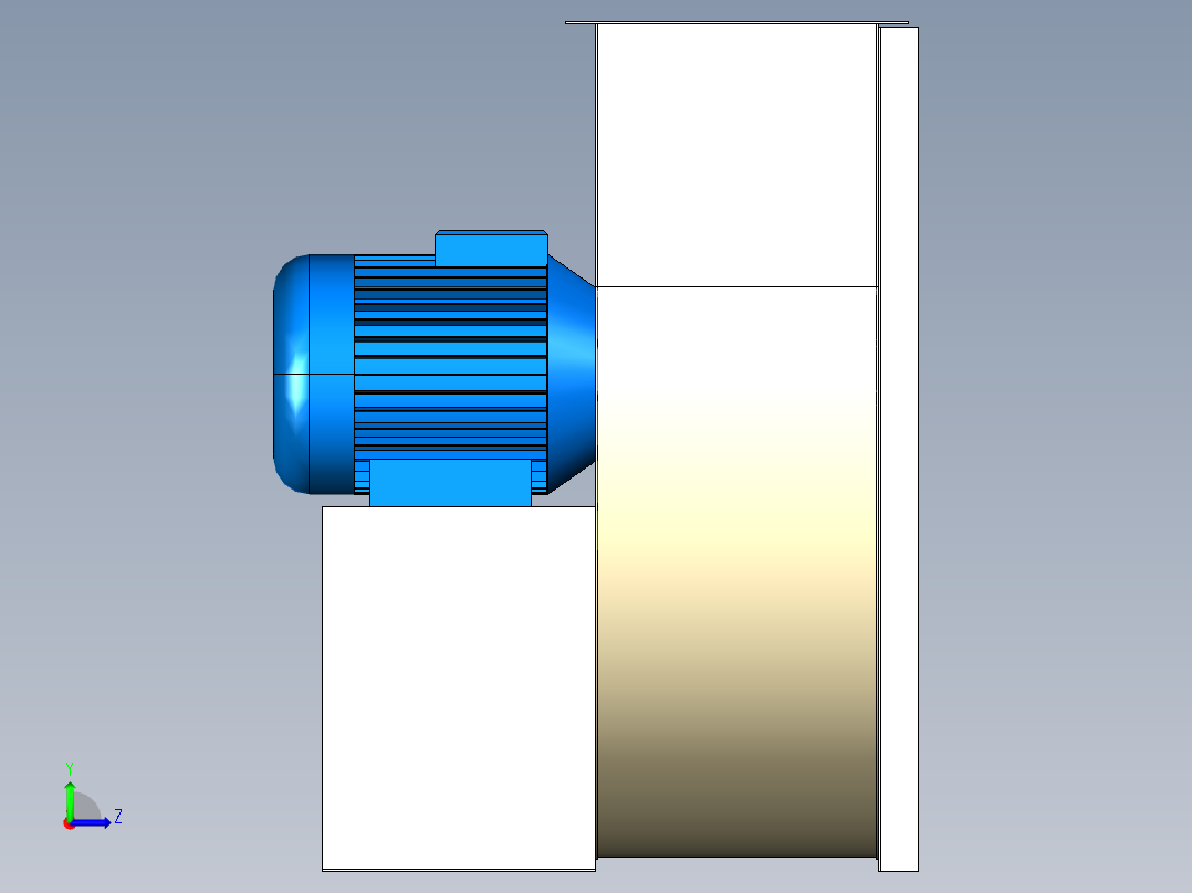 离心风机1000-4T-50左视图