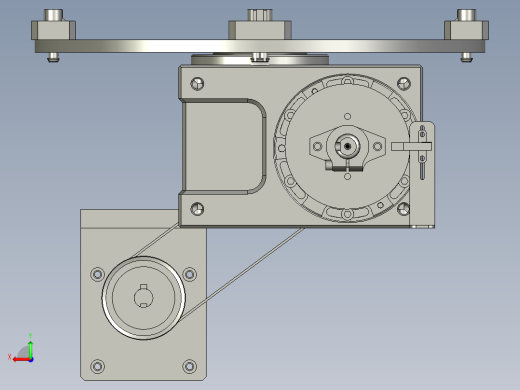 转盘机构装配体(Y)后视缩略图