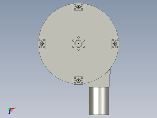 转盘机构装配体(Y)俯视缩略图