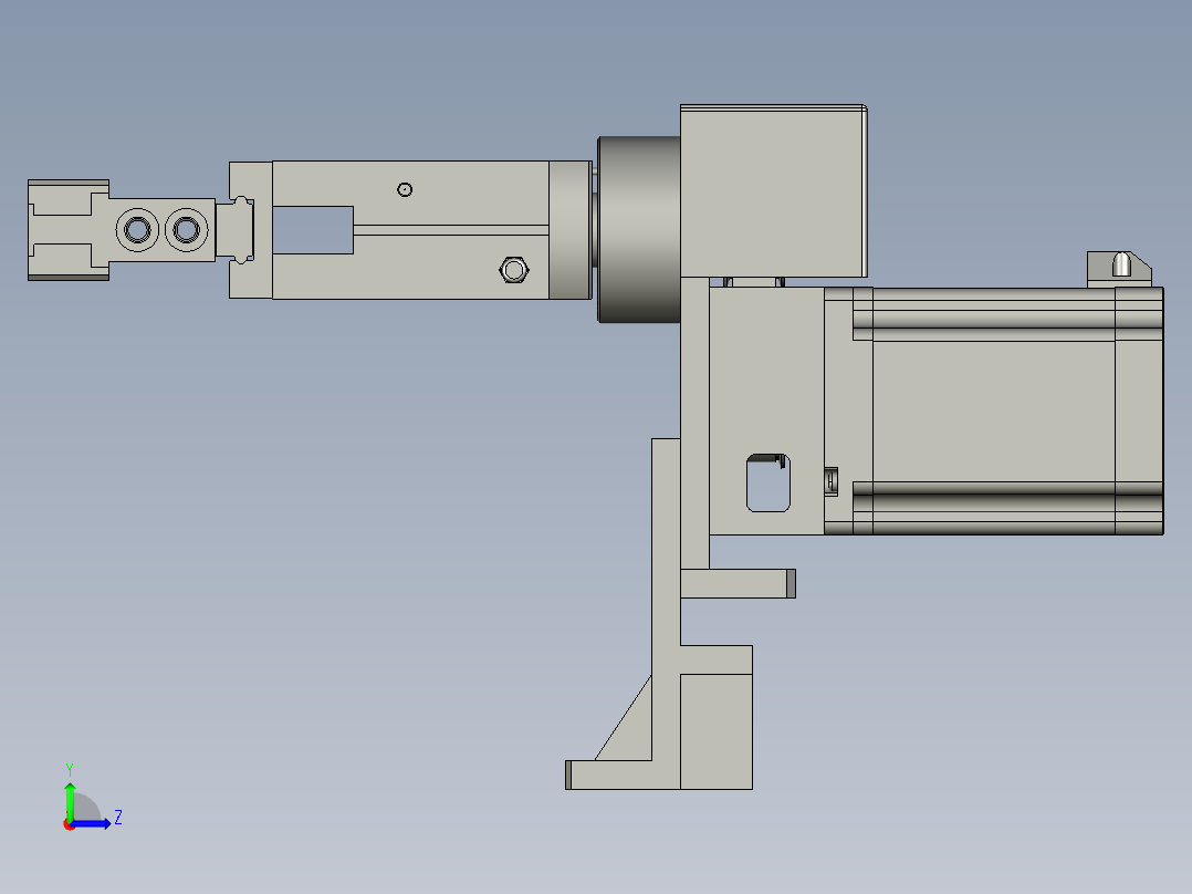 LXYC-BOSS-020200转轴组件装配左视图