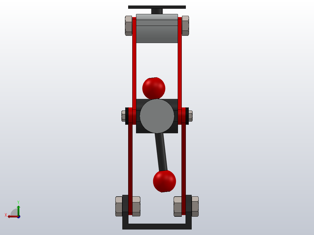 千斤顶手推车后视图