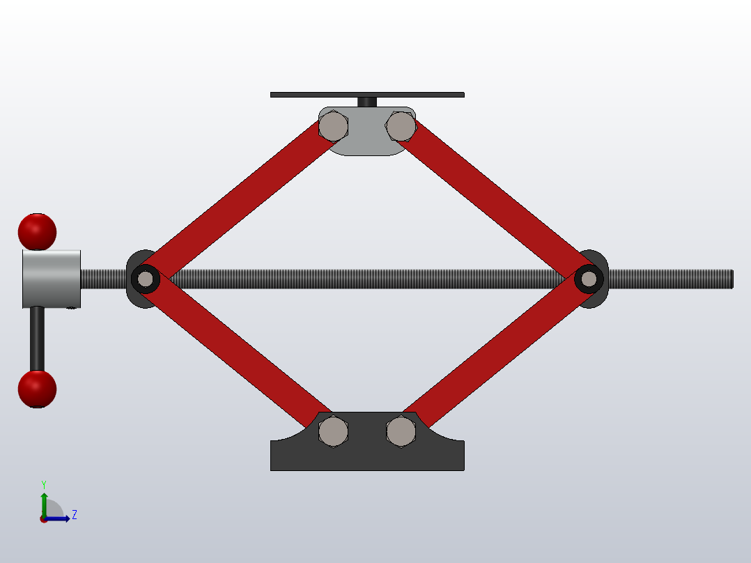 千斤顶手推车左视图