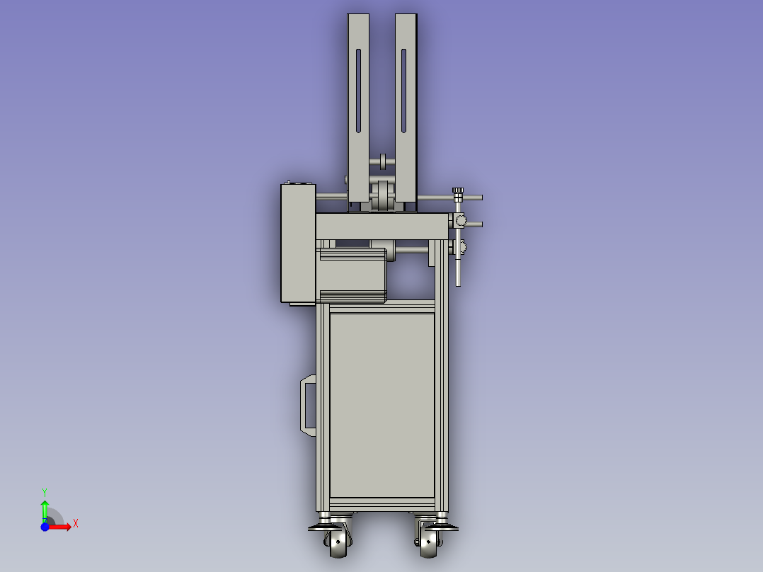 卡片分页机前视图