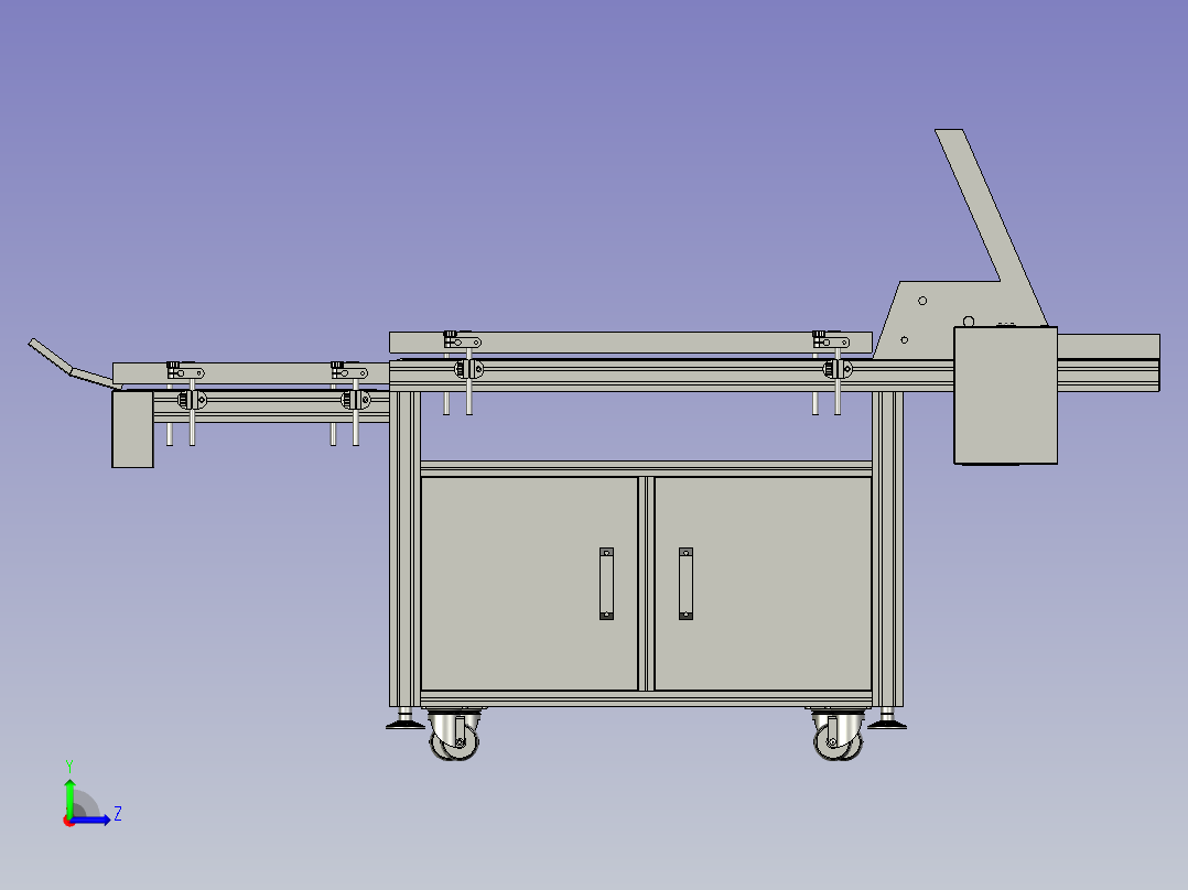 卡片分页机左视图