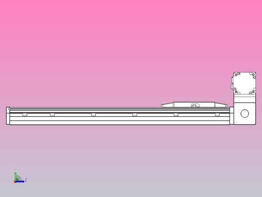 机器人皮带驱动直线轴TPA-GCB-150-P80-L500-RU-M75-N3左视缩略图