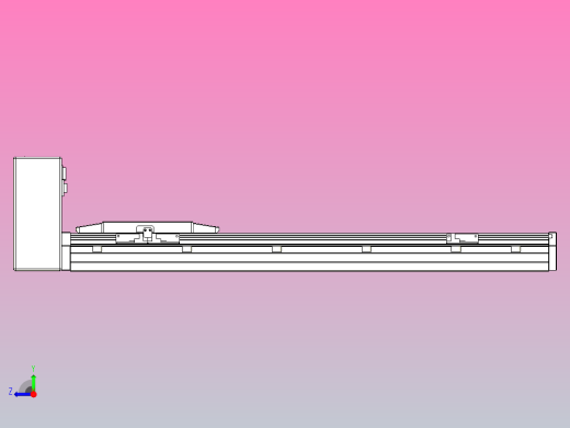 机器人皮带驱动直线轴TPA-GCB-150-P80-L500-RU-M75-N3右视缩略图