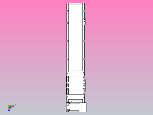 机器人皮带驱动直线轴TPA-GCB-150-P80-L500-RU-M75-N3俯视缩略图