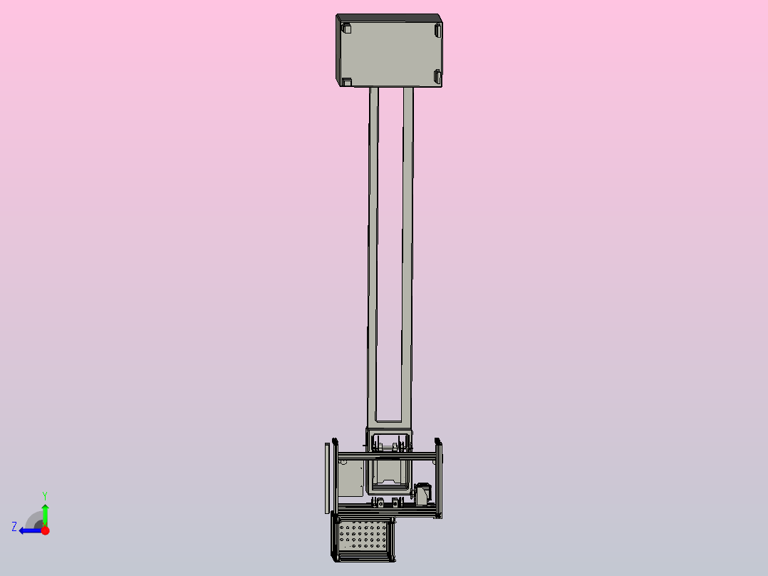 整机产品倍速链右视图