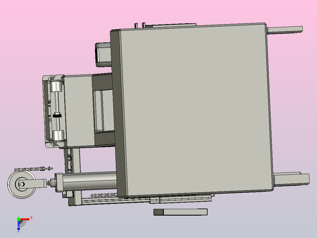 整机产品倍速链俯视图