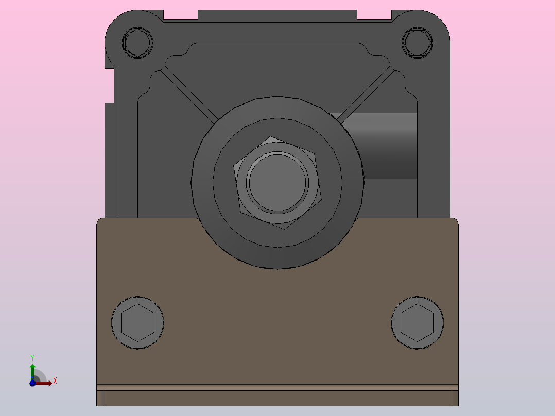 SEJ双轴复动行程可调型气缸SEJ 100×160-50-S前视图