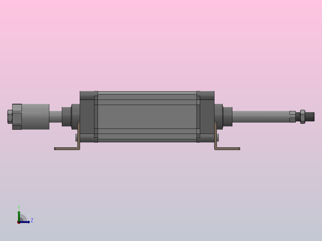 SEJ双轴复动行程可调型气缸SEJ 100×160-50-S左视图