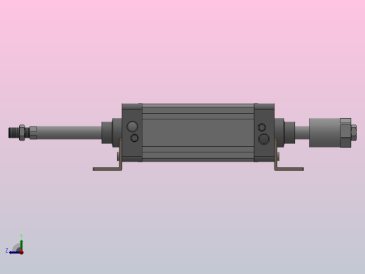 SEJ双轴复动行程可调型气缸SEJ 100×160-50-S右视缩略图