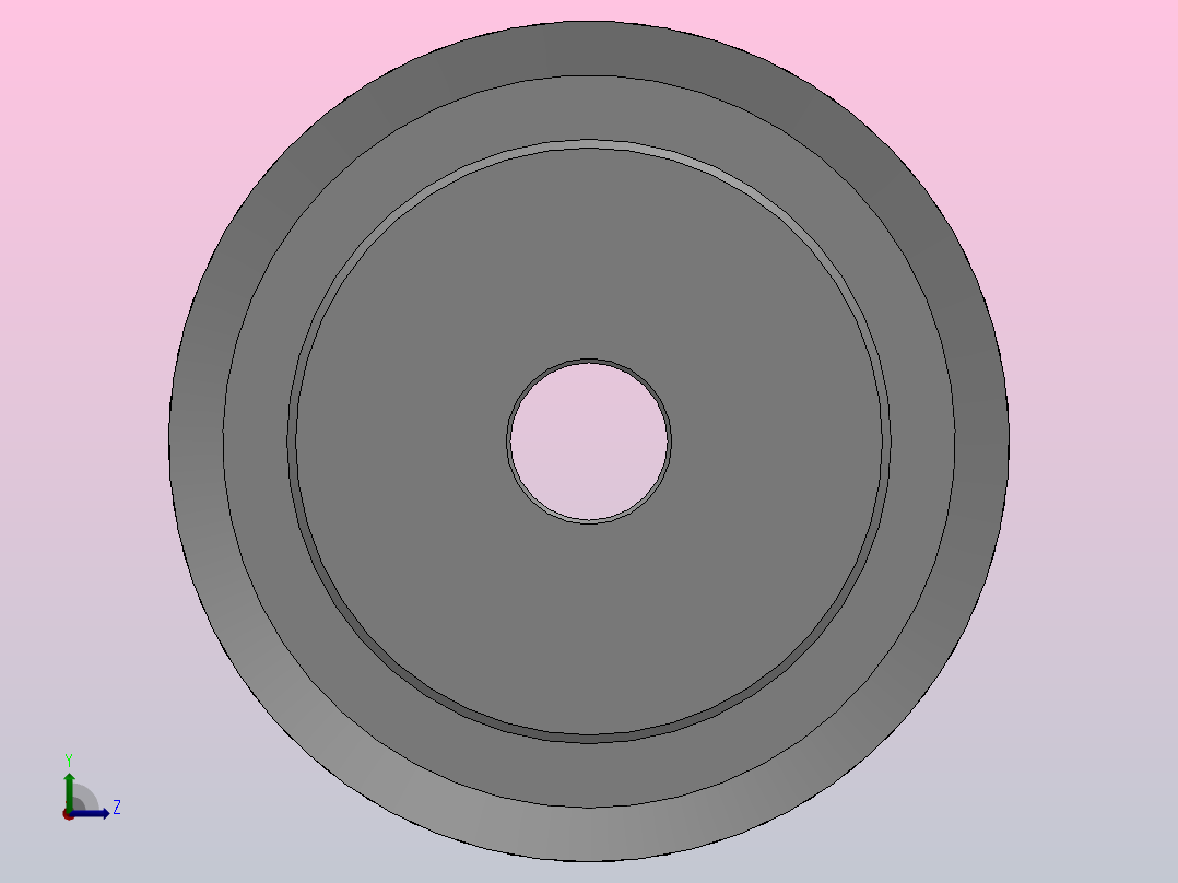 大凸缘型小凸缘型半圆弧形齿同步带轮H3M型_SH3MDC-30-6-dc6-A左视图