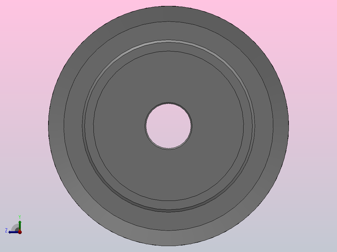 大凸缘型小凸缘型半圆弧形齿同步带轮H3M型_SH3MDC-30-6-dc6-A右视图