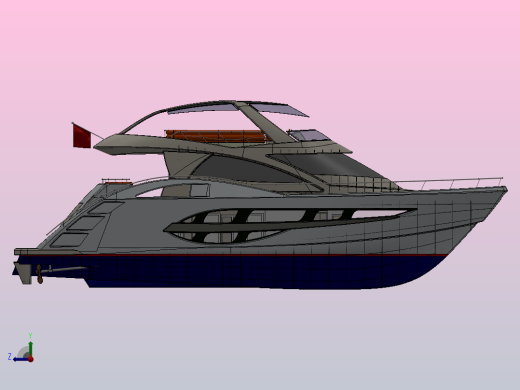 24米动力游艇右视缩略图