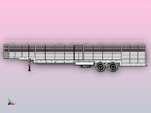 牲畜拖车前视缩略图