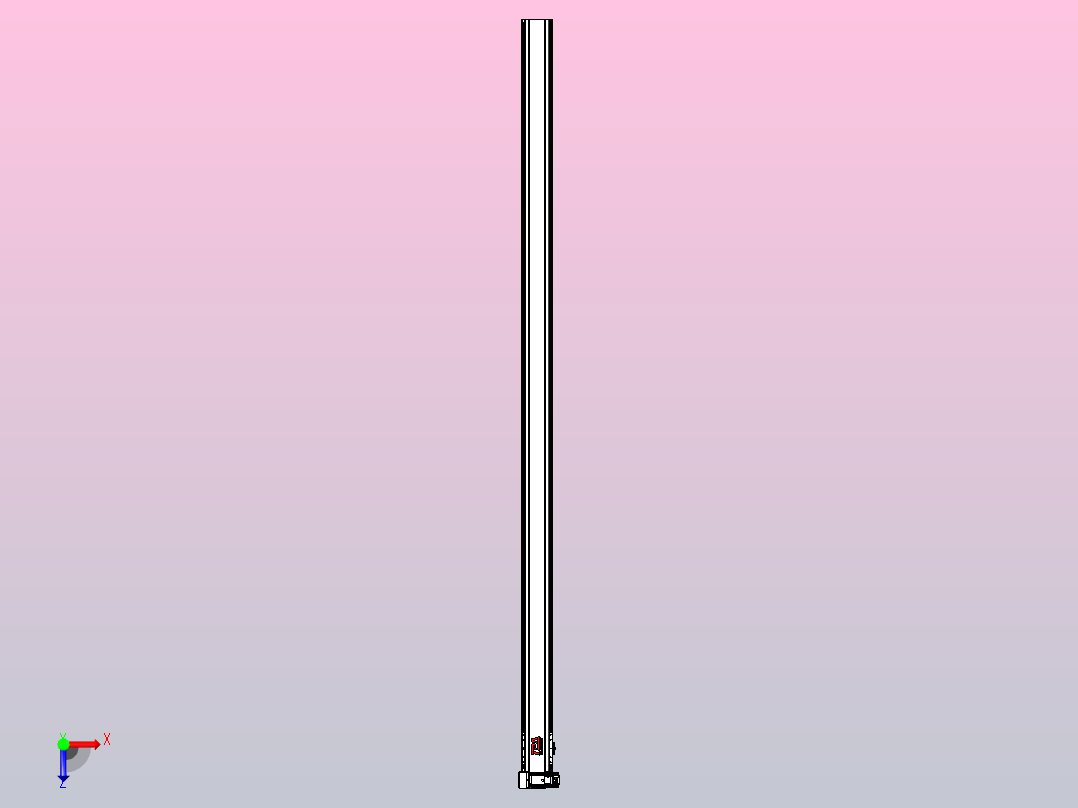 皮带直线轴半封闭可选导轨TPA-HNB-120D-110-L2750-LU-Y-P40-N3俯视图